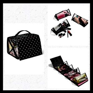 Mary Kay Travel Roll-Up Cosmetic Make Up Bag Toiletries Organizer Hanger Hearts